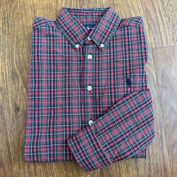 Ralph Lauren plaid long sleeve button up shirt - Picture 1 of 5